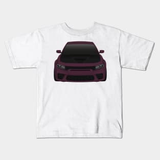 Charger Widebody Hellraisin + black hood Kids T-Shirt